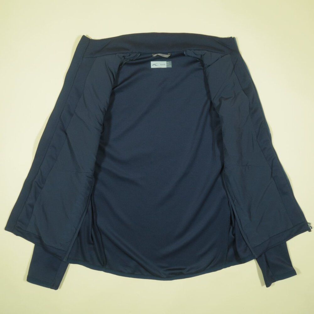 Kjus Release Printed Golf Jacket Mens S Blue Zip Lightweight Stretch - Picture 4 of 6